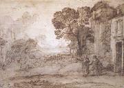 Claude Lorrain Landscape with Abraham Expelling Hagar and Ishmael (mk17) Spain oil painting artist